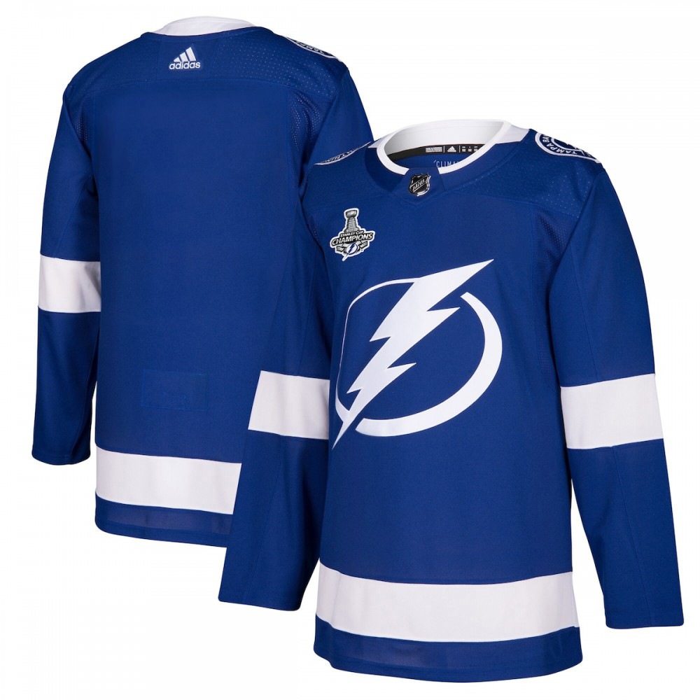 Tampa Bay Lightning adidas 2021 Stanley Cup Champions Patch Authentic Jersey - Blue-Pro Kit Vault | Brand New 26/27 Sports Jerseys